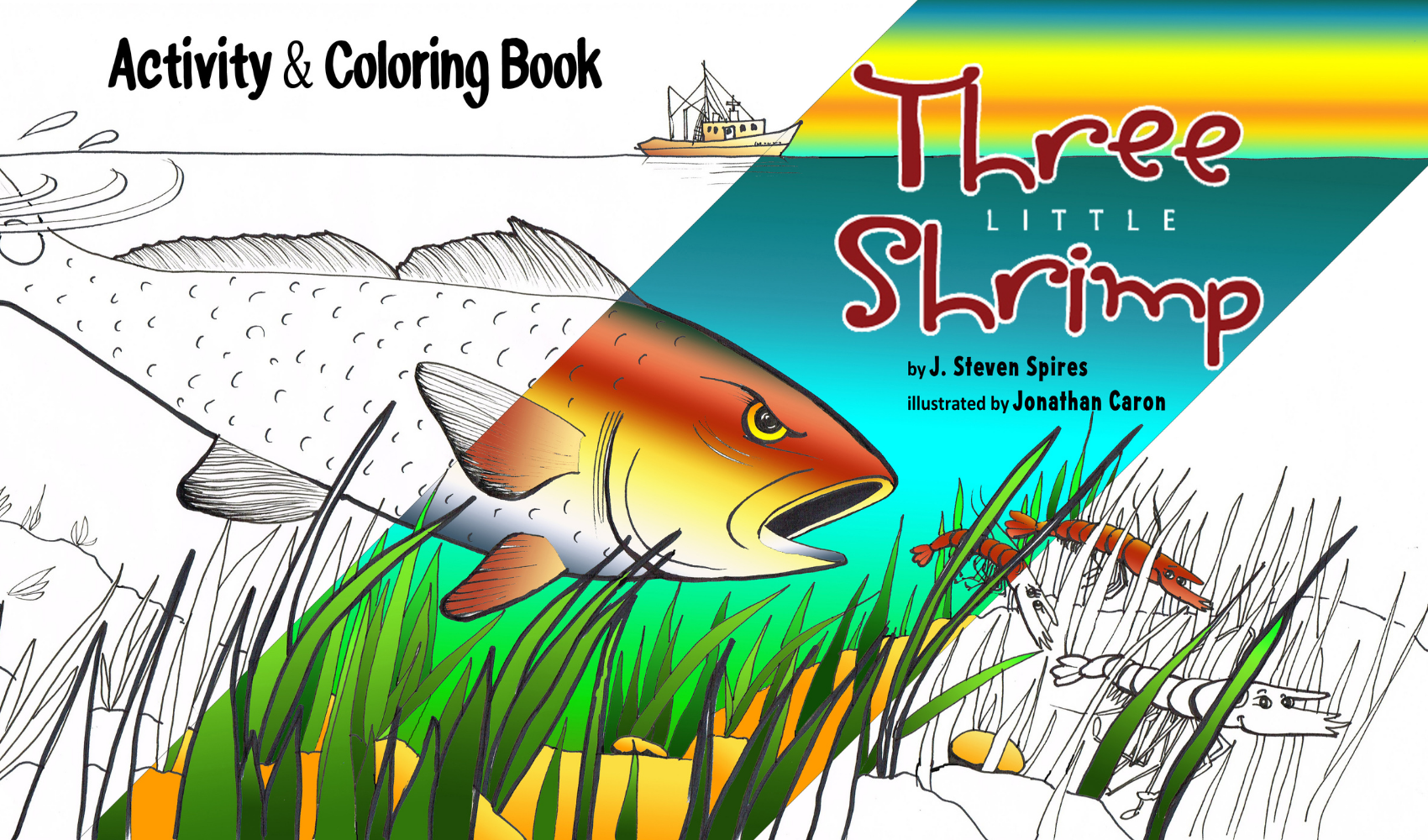 Three Little Shrimp Activity and Coloring Book
